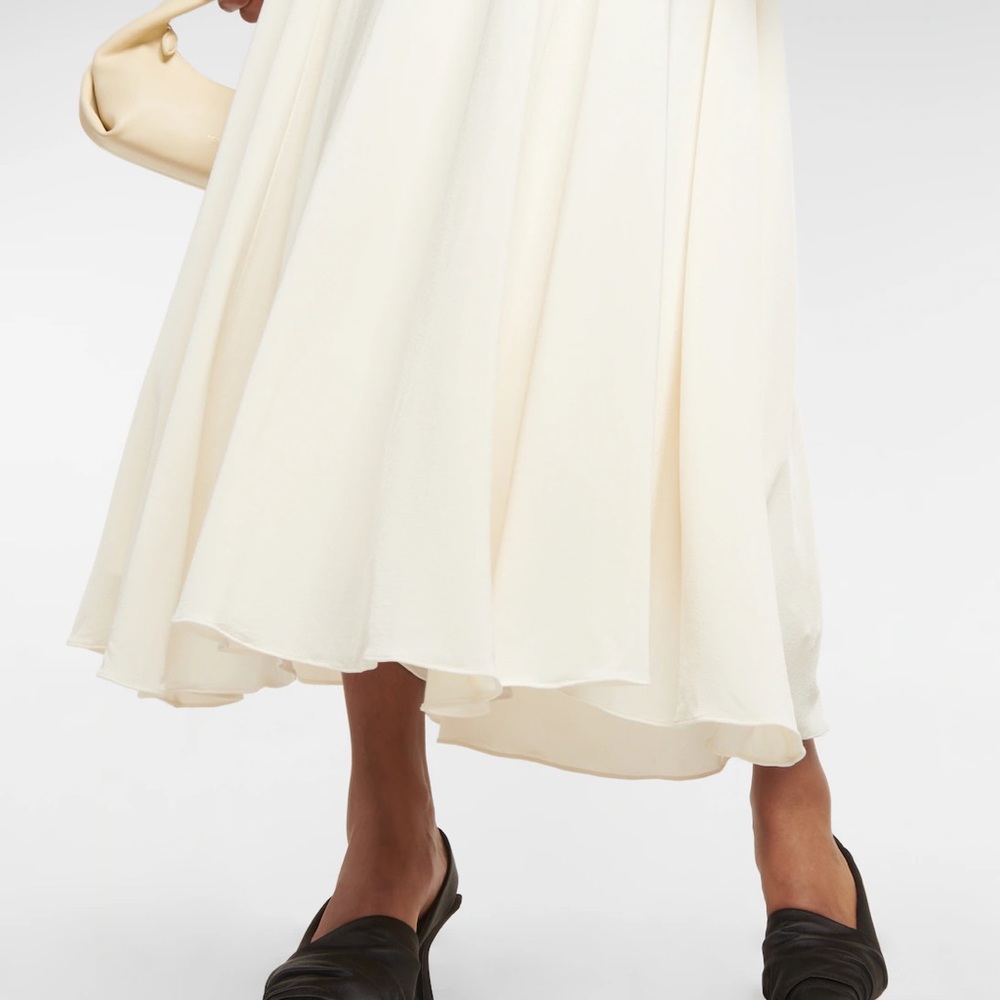 NWT KHAITE bridgit dress cream size M - Picture 6 of 6